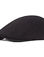 cheap Men&#039;s Hats-Men&#039;s Hat Beret Hat Solid Colored Black