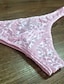 billiga Underkläder för män-mäns enfärgade supersexiga sexiga spetsar med ultralåg midja genomskinliga halvpackade höftbyxor svart vit rosa m