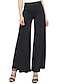 cheap Women&#039;s Pants-Women&#039;s Basic Essential Yoga Wide Leg Straight Culottes Wide Leg Palazzo Full Length Pants Stretchy Sports Outdoor Daily Solid Color High Waist Slim Sapphire Wine Pink Green White S M L XL XXL