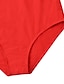cheap One-Pieces-Women&#039;s Swimwear One Piece Monokini Bathing Suits Normal Swimsuit Solid Color Tummy Control Open Back Cross Black Red Plunge Padded Bathing Suits Vintage Sexy Sexy / Strap / New / Padded Bras / Slim