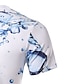 billige 3d-t-skjorte for menn-Herre Skjorte T skjorte Morsomme t-skjorter Grafisk Rund hals Blå Daglig Ferie Kortermet Trykt mønster Klær Grunnleggende