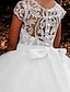 Χαμηλού Κόστους Φορέματα για πάρτι-Παιδιά Λίγο Κοριτσίστικα Φόρεμα Φλοράλ Μονόχρωμο Φόρεμα σε γραμμή Α Πάρτι Γενέθλια Σουρωτά Δίχτυ Δαντέλα Λευκό Ανθισμένο Ροζ Μακρύ Κοντομάνικο Πριγκίπισσα χαριτωμένο στυλ Φορέματα Φθινόπωρο Καλοκαίρι