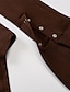 cheap Bodysuits-Women&#039;s Bodysuit Button Solid Color Shirt Collar Streetwear Home Street Regular Fit Long Sleeve Black Brown White S M L Spring
