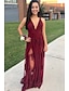 cheap Dresses-Women&#039;s Maxi long Dress Swing Dress White Pink Royal Blue Sleeveless Backless Lace Solid Color V Neck Spring Summer Party Elegant Casual Holiday 2022 S M L XL