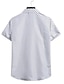 cheap Men-Men&#039;s T-shirt Sleeve Basic Shirt Collar Standard Summer Wine Red White Black