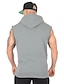 cheap Tank Tops-Men&#039;s T shirt Tee Tank Top Vest Top Undershirt Sleeveless Shirt Graphic Letter Hooded Casual Holiday Sleeveless Clothing Apparel Cotton Sports Fashion Lightweight Muscle