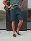 cheap Linen Shorts-Men&#039;s Shorts Bermuda shorts Linen Shorts Pocket Drawstring Solid Color Comfort Breathable Knee Length Daily Beach Linen / Cotton Blend Streetwear Casual / Sporty Black Light Green Micro-elastic