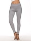 cheap Women&#039;s Pants-Women&#039;s Skinny Pants Classic Pocket Elastic Waist Simple Chino Casual Daily Stretchy Comfort Outdoor Solid Colored High Waist non-printing Black Wine Grey S M L