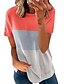 cheap Basic Collection-women‘s clothing summer    explosion models hit color printing round neck short-sleeved shirt t-shirt women