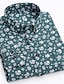 billiga oxfordskjortor för män-Herr Skjorta Button Down skjorta Skjorta med krage Oxford skjorta Svartvit Havsblått Ljusgrön Långärmad Skotsk pläd Nedvikt Alla årstider Bröllop Ledigt Kläder krage skjortor