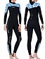 Χαμηλού Κόστους Wetsuits &amp; Diving Suits-Dive&amp;Sail Γυναικεία Πλήρης στολή κατάδυσης 3 χιλιοστά SCR Νεοπρένιο Στολές κατάδυσης Διατηρείτε Ζεστό UPF50+ Γρήγορο Στέγνωμα Υψηλή Ελαστικότητα Μακρυμάνικο Πλήρης κάλυψη Πίσω φερμουάρ -