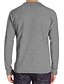 cheap Men&#039;s Clothing-Men&#039;s T shirt Tee Solid Color Button Down Collar Daily Outdoor Long Sleeve Button-Down Tops Simple Fashion Sports Black Light gray Dark Gray