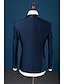 cheap Tuxedos-Royal Blue Men&#039;s Valentine&#039;s Day Tuxedos 3 Piece Solid Colored Slim Fit Single Breasted One-button 2022