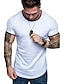 cheap Men&#039;s Casual T-shirts-Men&#039;s T shirt Tee Plain Crew Neck Casual Gym Short Sleeve Clothing Apparel Sports Sportswear Muscle