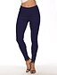 cheap Women&#039;s Pants-Women&#039;s Skinny Pants Classic Pocket Elastic Waist Simple Chino Casual Daily Stretchy Comfort Outdoor Solid Colored High Waist non-printing Black Wine Grey S M L