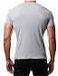 billiga Casual T-shirts för män-Herr T-shirt Henleytröja Slät Henley Gata Ledigt Kortärmad Button-Down Kläder Bomull Klassisk Ledigt Muskel Stor och hög