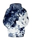 cheap Animal Print-Men&#039;s Graphic Tie Dye Hoodie Hoodies Sweatshirt Streetwear Designer Long Sleeve Hooded Daily Weekend Streetwear Yellow Pink Print Front Pocket Spring &amp;  Fall Designer