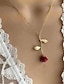 cheap Necklaces &amp; pendants-Women&#039;s necklace Chic &amp; Modern Street Rose Necklaces / Gold / Silver / Fall / Winter / Spring