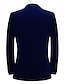 ieftine Costume de tuxedo-negru burgundă albastru închis pentru bărbați costume de bal pentru petreceri 3 piese uni vârf, potrivire standard, un singur piept, un singur buton 2023