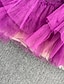 tanie Zwykłe spódnice-Damskie Spódnica Linia A Tutu Midi Spódnice Wielowarstwowy Tiul Szyfon Solidne kolory Impreza Halloween Lato Organza Elegancja Zabytkowe Moda Czarny Rumiany róż Niebieski Fioletowy