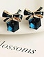 cheap Earrings-Chic &amp; Modern Street Geometry Earring / Elegant Charm Cube and Bowknot Earrings for Woman/ Party / Dailywear