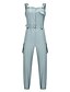 cheap Women&#039;s Jumpsuits-Women&#039;s Jumpsuit Solid Color Pocket Belted Casual School Casual Sleeveless Regular Fit Green Black Gray S M L Spring