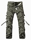 cheap Men&#039;s Pants &amp; Shorts-Men&#039;s Casual Cargo Straight Trousers Cargo Pants Full Length Pants Daily Cotton Solid Color Grass Green Tujun Green Deep earth yellow Black Gray 28 29 30 31 32