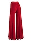 cheap Women&#039;s Pants-Women&#039;s Basic Yoga Wide Leg Culottes Wide Leg Palazzo Slacks Full Length Pants Stretchy Sports Outdoor Daily Solid Color High Waist Slim Sapphire Wine Pink Green White S M L XL XXL