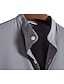 billiga herrskjorta med knäppning-Herr Skjorta Knapp upp skjorta Sommarskjorta Silver Svart Vit Vin Marinblå Kortärmad Slät Hög krage Utomhus Gata Button-Down Kläder Mode Ledigt Andningsfunktion Bekväm