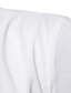 abordables chemises de smoking pour hommes-Chemise homme couleur unie col montant rue décontracté boutonné à manches longues hauts mode décontractée respirant confortable blanc noir rouge chemises d&#039;été