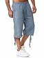 cheap Men-Men&#039;s Capri shorts Basic Medium Spring &amp; Summer Green Black Blue Khaki