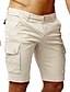 cheap Men-Men&#039;s Capri shorts Basic Medium Spring &amp; Summer Black Gray Khaki