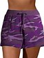 cheap Women&#039;s Clothing-Women&#039;s Shorts Pocket Basic Beach Camo Summer Regular Green Purple Dark Red Grey Dark Blue