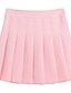 cheap Women&#039;s Skirts-Women&#039;s Elegant Preppy Skirts Party Party / Evening Solid Colored Pleated Navy Pink Black S M L / Loose