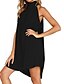 cheap Plain Dresses-Women‘s Holiday Dress Shift Dress Mini Dress Black White Yellow Sleeveless Pure Color Cold Shoulder Spring Summer Halter Stylish 2023 S M L XL 2XL