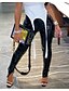 cheap Leggings-Women&#039;s Tights Leggings PU Silver Black Pink Mid Waist Fashion Carnival Costumes Ladies Club Weekend Split Micro-elastic Full Length Comfort Plain S M L XL XXL