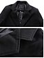 cheap Men&#039;s Jackets &amp; Coats-Men&#039;s Coat Peacoat Long Fall Solid Color Pocket Casual Street Daily Thermal Warm Breathable Dark Grey Black Khaki / Winter