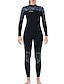 cheap Wetsuits &amp; Diving Suits-Dive&amp;Sail Women&#039;s Full Wetsuit 3mm SCR Neoprene Diving Suit Thermal Warm UPF50+ Quick Dry High Elasticity Long Sleeve Full Body Back Zip - Swimming Diving Surfing Scuba Patchwork Summer Spring Autumn
