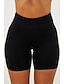voordelige Shorts voor dames-Dames Korte broek Leggings Melkvezel Medium Taille Korte Zwart Lente zomer