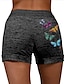 voordelige Shorts voor dames-Dames Korte broek Zondag korte broek Katoenmix Zijzakken Afdrukken Medium Taille Korte Zwart Zomer