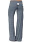 cheap Women&#039;s Pants-Women&#039;s Culottes Wide Leg Chinos Pants Trousers Blue Light gray Dark Gray Mid Waist Casual / Sporty Casual Weekend Print Micro-elastic Full Length Comfort Letter S M L XL XXL