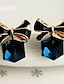 cheap Earrings-Chic &amp; Modern Street Geometry Earring / Elegant Charm Cube and Bowknot Earrings for Woman/ Party / Dailywear