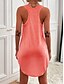 cheap Casual Dresses-Women&#039;s A Line Dress Short Mini Dress Light Pink Green Blue White Black Pink Orange Red Navy Blue Yellow Sleeveless Solid Color Ruched Spring Summer U Neck Casual Modern 2022 S M L XL XXL 3XL