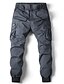 abordables Pantalons Cargo-Homme Pantalon Cargo Pantalon Cordon Taille elastique Multi poche Usage quotidien Mode Classique Vert olive gris bleu