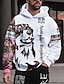 cheap Men&#039;s Pullover Hoodies-Men&#039;s Hoodie Pullover Hoodie Sweatshirt Wine Red Pink Wine Red Hooded Graphic Animal Dragon Print Sports &amp; Outdoor Daily 3D Print Streetwear Designer Casual Spring &amp;  Fall Clothing Apparel Hoodies