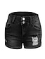 זול מכנסי נשים-בגדי ריקוד נשים ג&#039;ינסים שורטים ג&#039;ינס בג&#039;י מותן בינוני קצר שחור קיץ