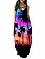 cheap Maxi Dresses-Women&#039;s Shift Dress Maxi long Dress Purple Sleeveless Print Print Spring Summer Strapless Boho 2022 S M L XL XXL