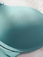 preiswerte BHs-Damen Drahtlos Doppelte Gurte Einstellbar Komplett bedeckend V Ausschnitt Atmungsaktiv Einfarbig Haken &amp; Öse Verabredung Casual Nylon 1 Stück Grün Schwarz / BHs &amp; Bralettes