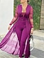 cheap Women&#039;s Jumpsuits-Women&#039;s Jumpsuit Solid Color Deep V Casual Daily Long Sleeve Belt Tight Belt Overall Suitable for Party Summer