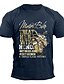 cheap Men&#039;s 3D T-shirts-Men&#039;s Unisex T shirt 3D Print Graphic Prints Motorcycle Crew Neck Street Daily Print Short Sleeve Tops Casual Designer Big and Tall Papa T Shirts Blue Black Gray / Summer